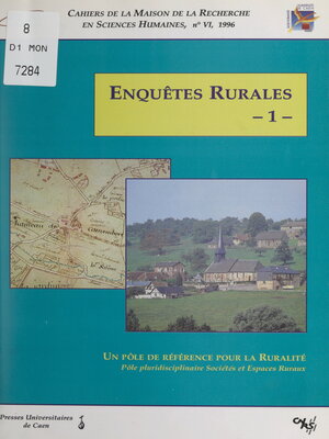 cover image of Enquêtes rurales (1)